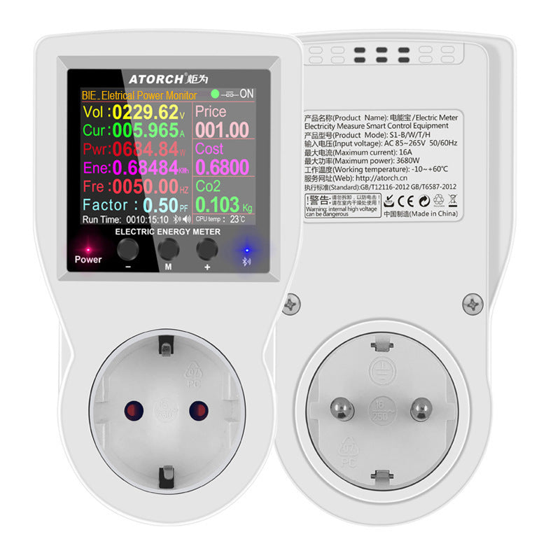 220V AC EU Socket Plug Power Digital 0 - Tophatter Daily Deals
