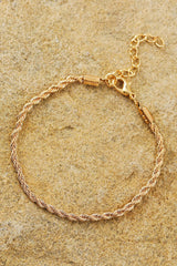 Gold Multi Layered Adjustable Chain Bracelet Set Bracelets - Tophatter Daily Deals