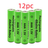Alkaline Rechargeable Battery Industrial Grade 5 AA 1.5V AAA Green 12PCS 0 - Tophatter Daily Deals