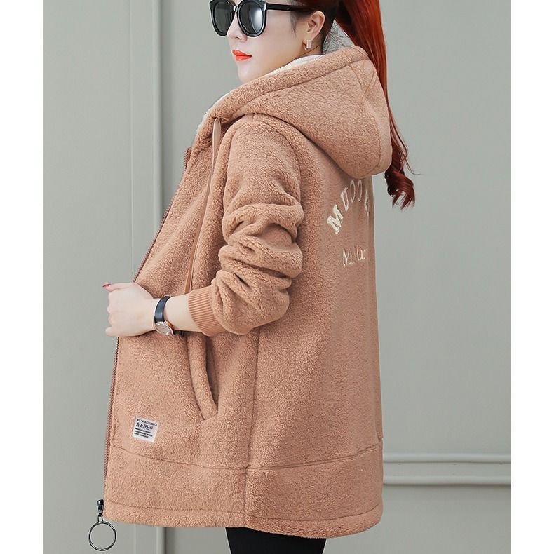 Autumn Winter Coat Cardigan Winter Faux Lamb Fur Coat 0 - Tophatter Daily Deals
