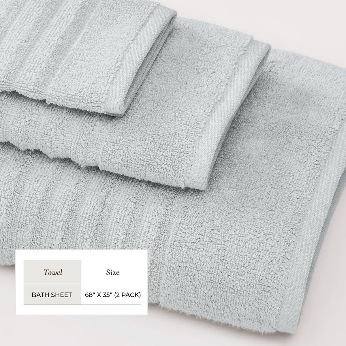 Luxury Combed Cotton Bath Towel Set - Karina Collection Bath - Tophatter Daily Deals