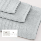 Luxury Combed Cotton Bath Towel Set - Karina Collection Bath - Tophatter Daily Deals