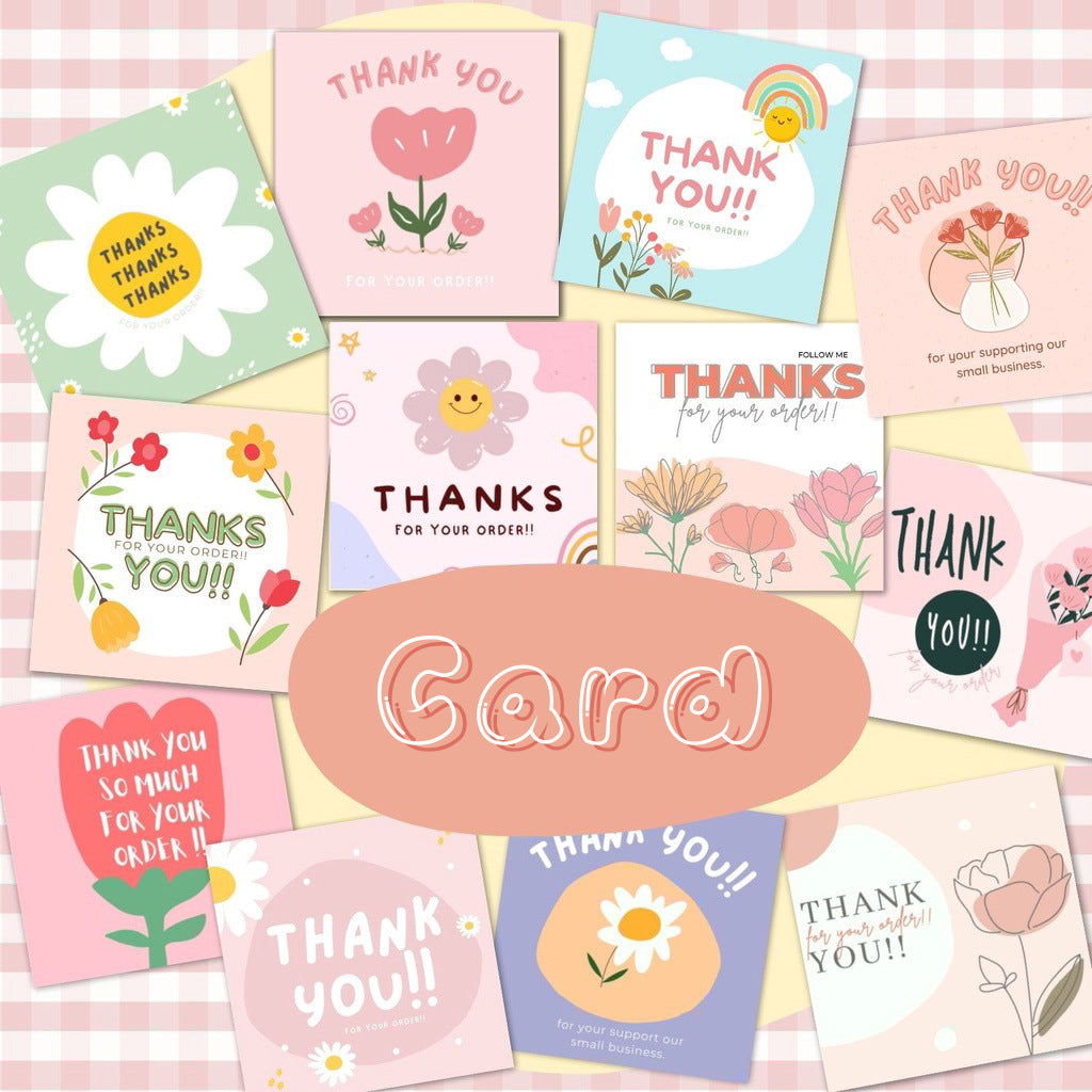 50 PcsPack Square Simple Thank-you Card Coated Paper Business Cards 0 - Tophatter Daily Deals