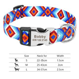 Adjustable Nylon Dog Collar Personalized Dogs Cat ID 147Blue 7 - Tophatter Daily Deals