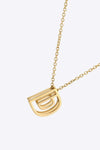 A to J Letter Pendant Nekclace Necklaces - Tophatter Daily Deals