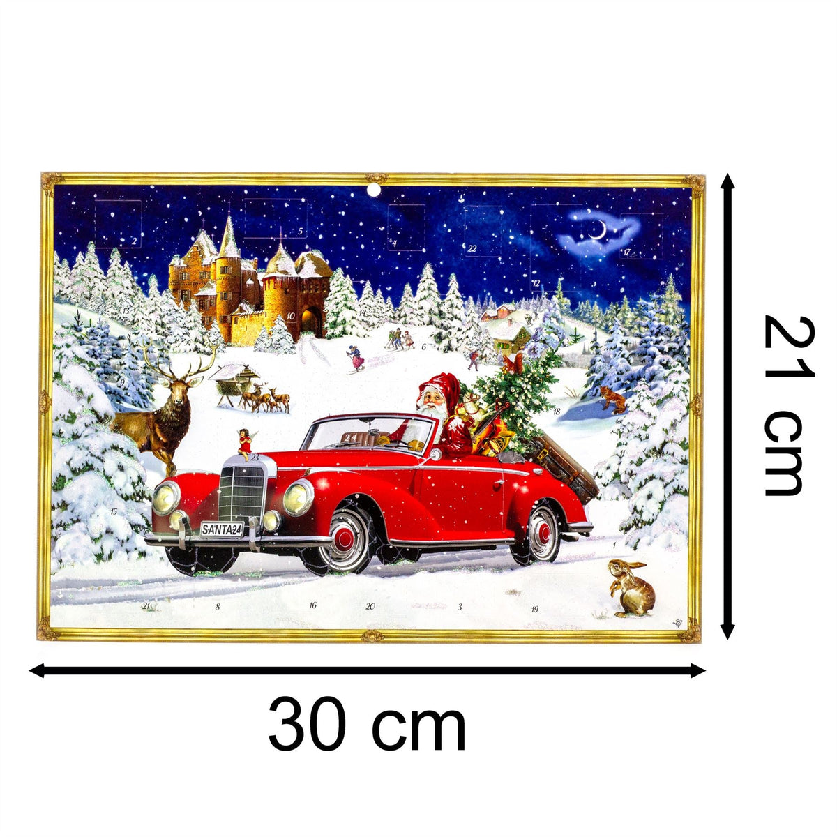 Santa Road Trip Christmas Advent Calendar | Traditional Picture Advent Calendar Advent Calendar - Tophatter Daily Deals