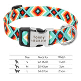 Adjustable Nylon Dog Collar Personalized Dogs Cat ID 147Green 7 - Tophatter Daily Deals