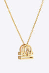18K Gold Plated Constellation Pendant Necklace Libra One Size Necklaces - Tophatter Daily Deals