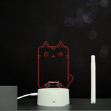 3D Acrylic Board Handwriting Message Board LED Light Style7 White A 0 - Tophatter Daily Deals