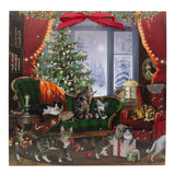 Cats at Christmas Advent Calendar | Advent Calendar with 24 Cat Scenes & Glitter Advent Calendar - Tophatter Daily Deals