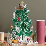 3D Pop & Slot Christmas Conifer Free Standing Christmas Advent Calendar Advent Calendar - Tophatter Daily Deals