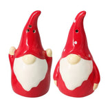Christmas Gonk Salt and Pepper Shakers | Ceramic Gnome Salt & Pepper Set Salt and Pepper Shakers - Tophatter Daily Deals