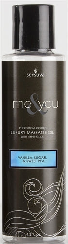 Me and You Vanilla Sugar Massage Oil with Sweet Pea Scent 4.2 Oz > Essentials > Massage Oil - Tophatter Daily Deals