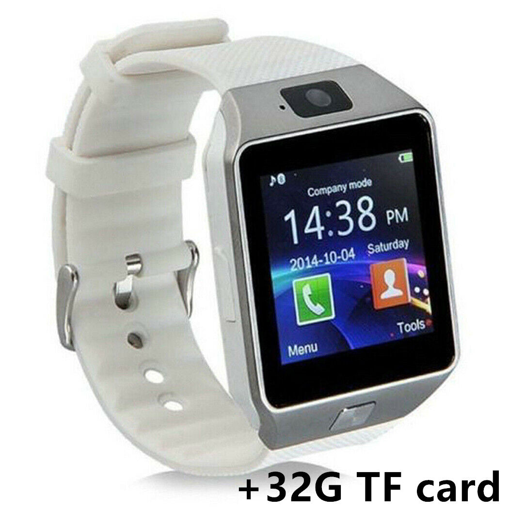Bluetooth Smart Watch Chinese Language Version Touch Screen Phone White with 32G TF card 0 - Tophatter Daily Deals