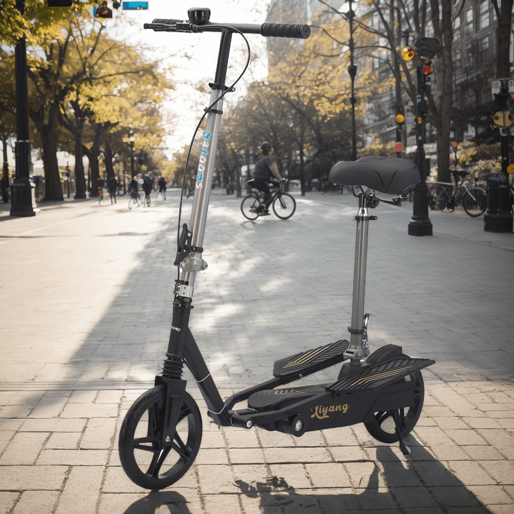 Two-Wheeled Foldable Commuter Scooter Without Battery Riding Scooters - Tophatter Daily Deals