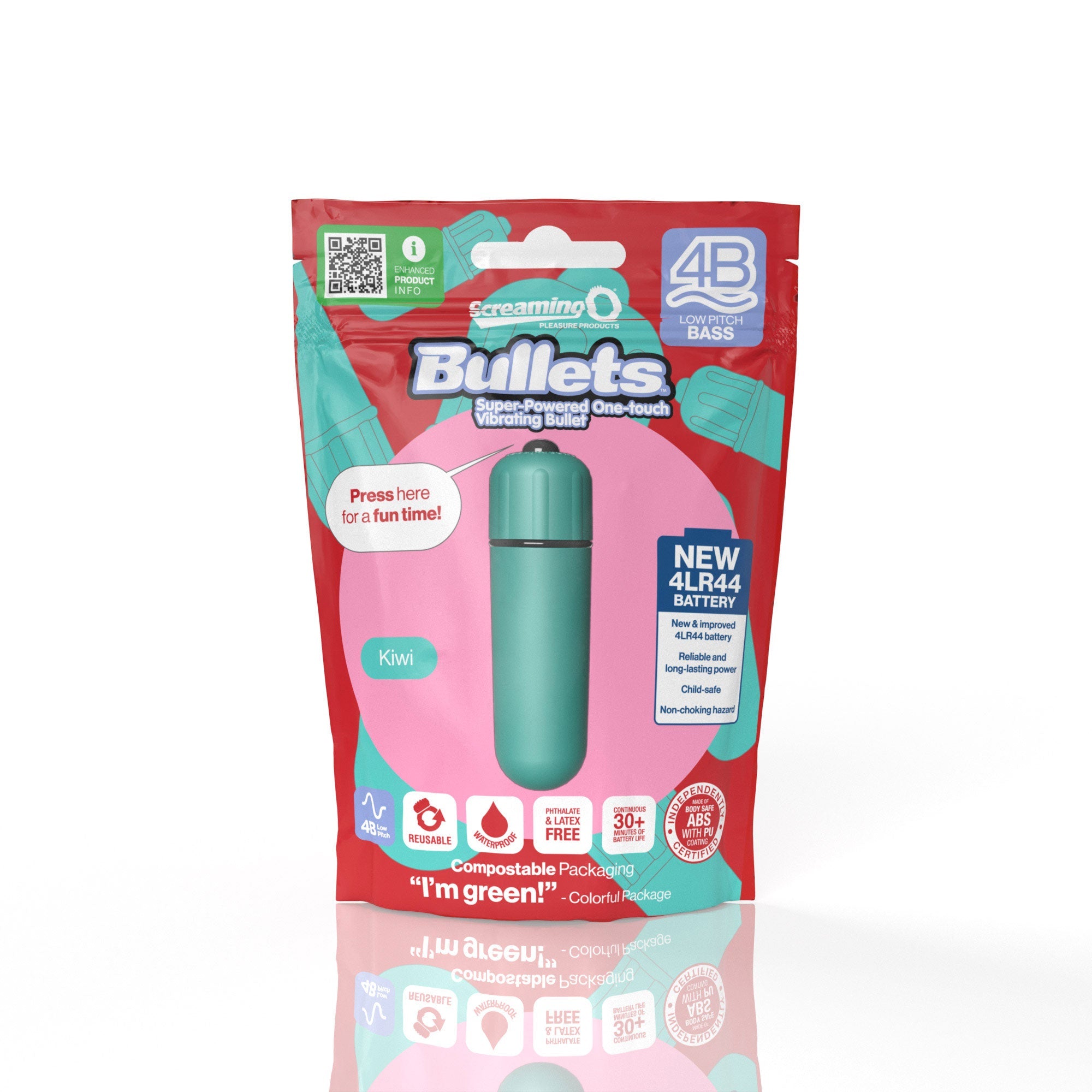 Bullets 4B Low Pitch Bass (Kiwi) > Vibrators > Mini Vibrators - Tophatter Daily Deals
