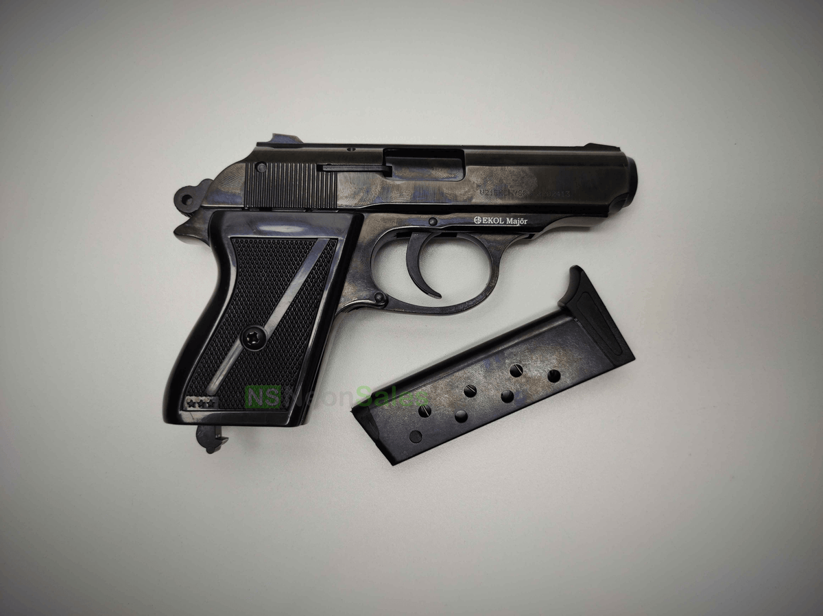 EKOL MAJOR (PM REPLICA) COMPACT BLANK GUN - BLUED - Tophatter's Army Deals BLANK GUNS - Tophatter Daily Deals