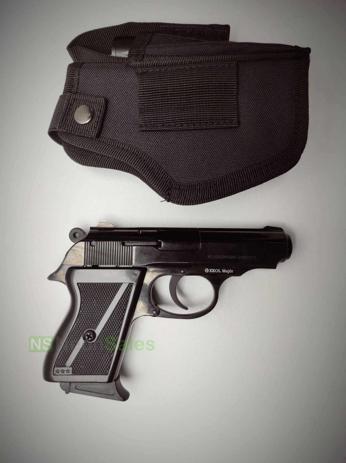 EKOL MAJOR (PM REPLICA) COMPACT BLANK GUN - BLUED - Tophatter's Army Deals BLANK GUNS - Tophatter Daily Deals
