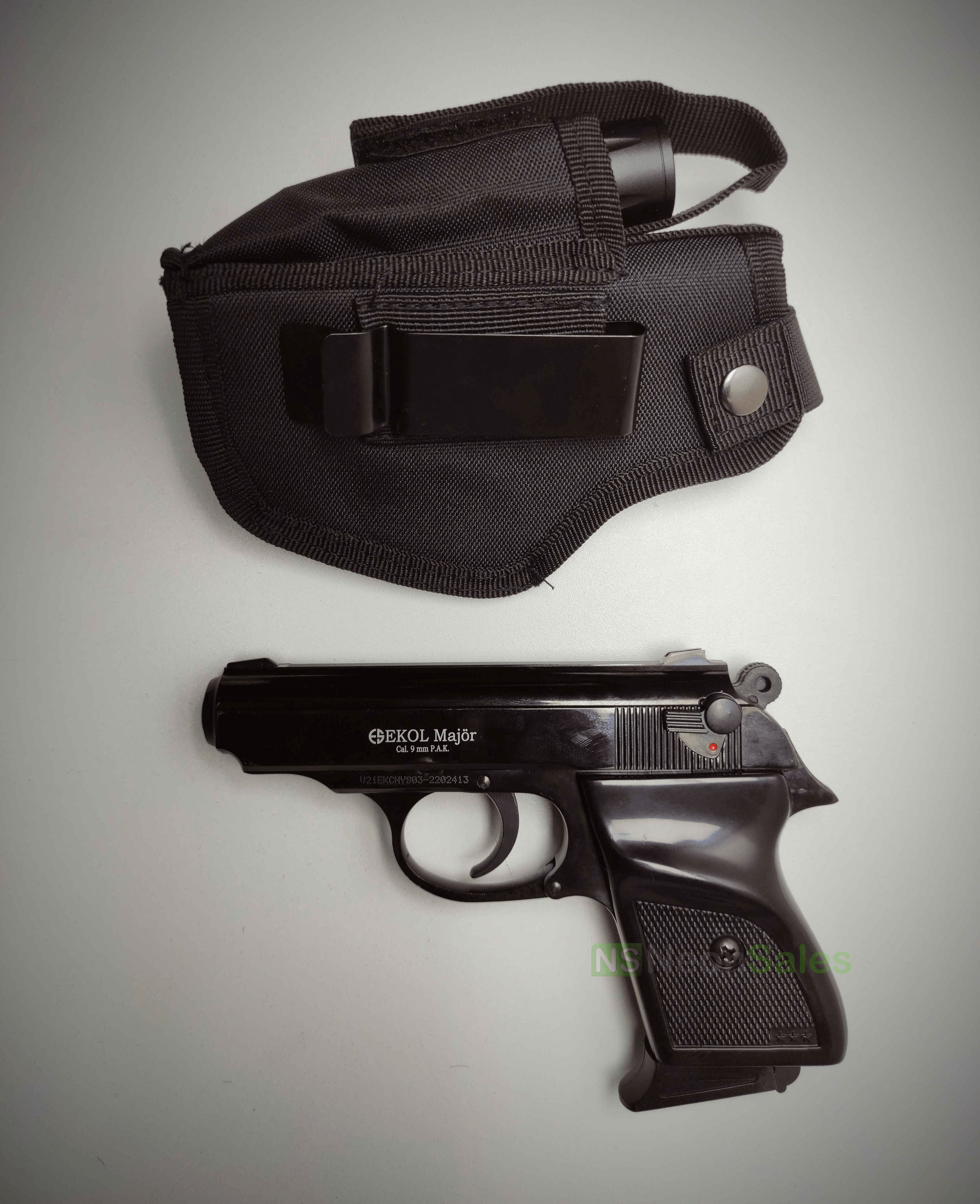 EKOL MAJOR (PM REPLICA) COMPACT BLANK GUN - BLUED - Tophatter's Army Deals BLANK GUNS - Tophatter Daily Deals