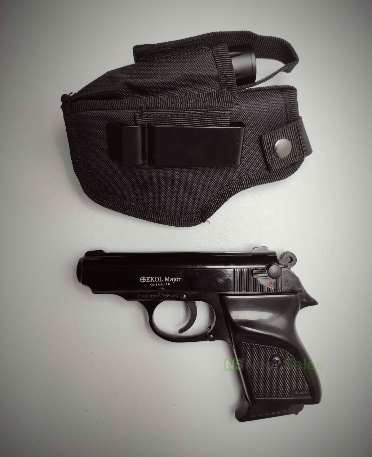 EKOL MAJOR (PM REPLICA) COMPACT BLANK GUN - BLUED - Tophatter's Army Deals BLANK GUNS - Tophatter Daily Deals