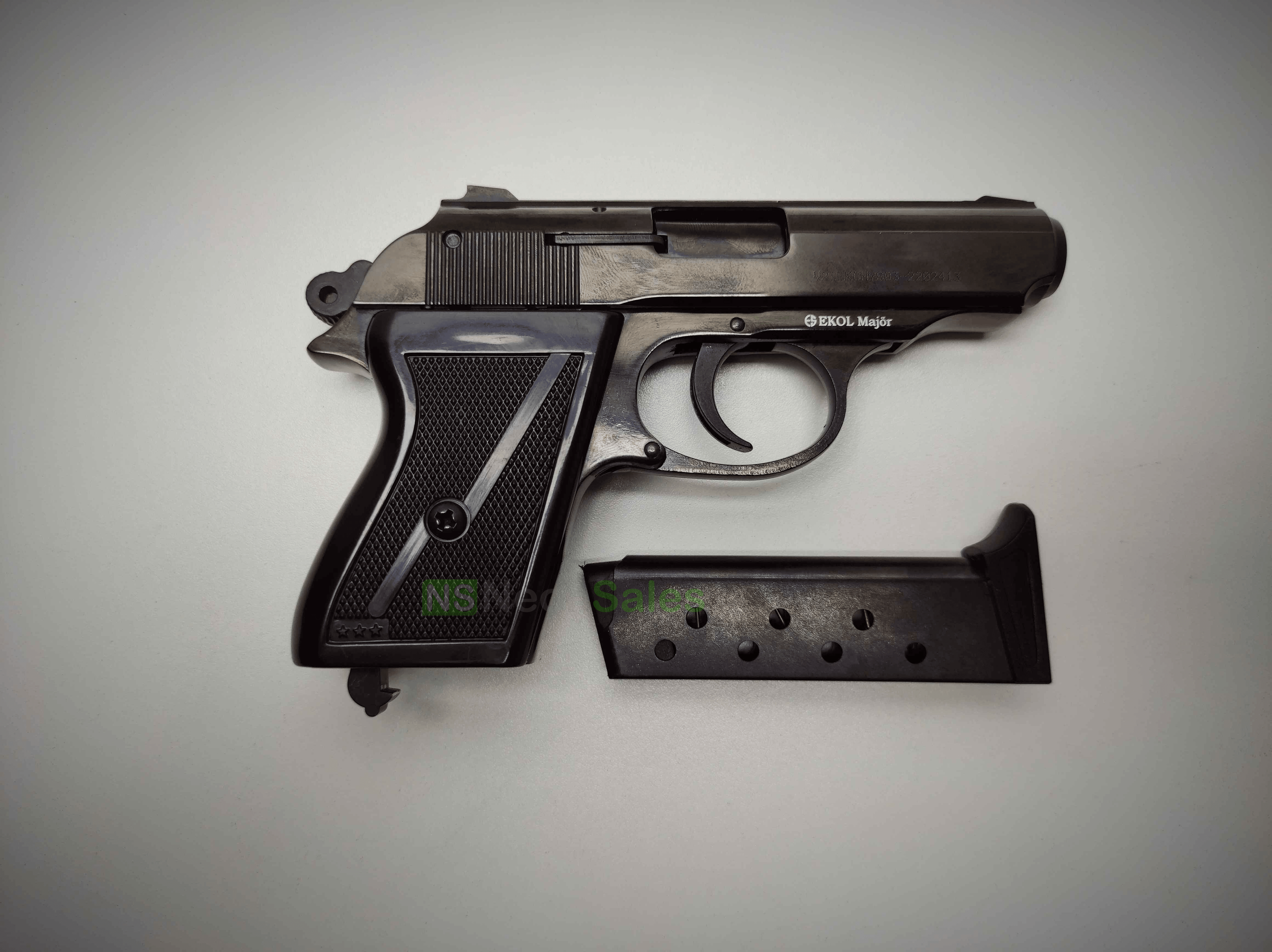 EKOL MAJOR (PM REPLICA) COMPACT BLANK GUN - BLUED - Tophatter's Army Deals BLANK GUNS - Tophatter Daily Deals