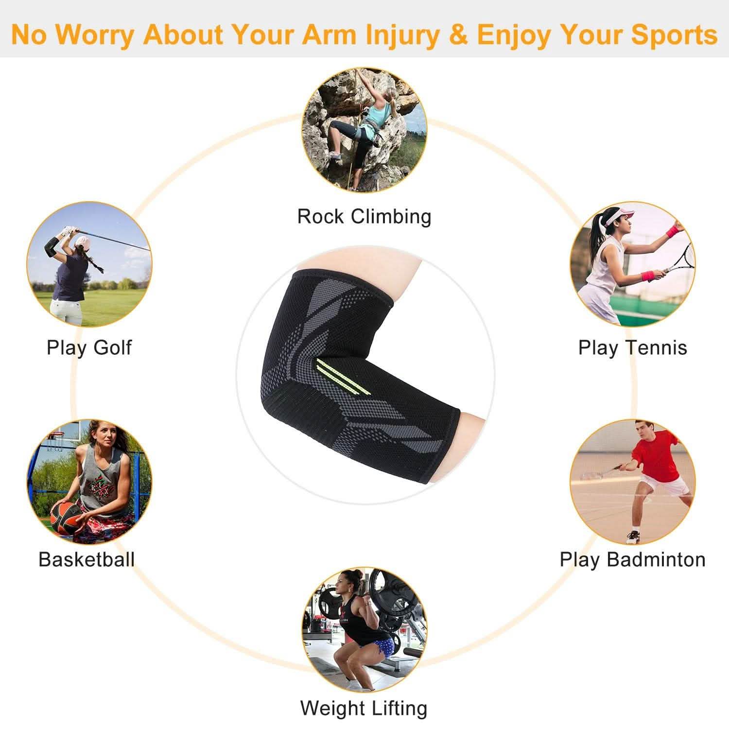 Elbow Support Brace Compression Health & Wellness - Tophatter Daily Deals