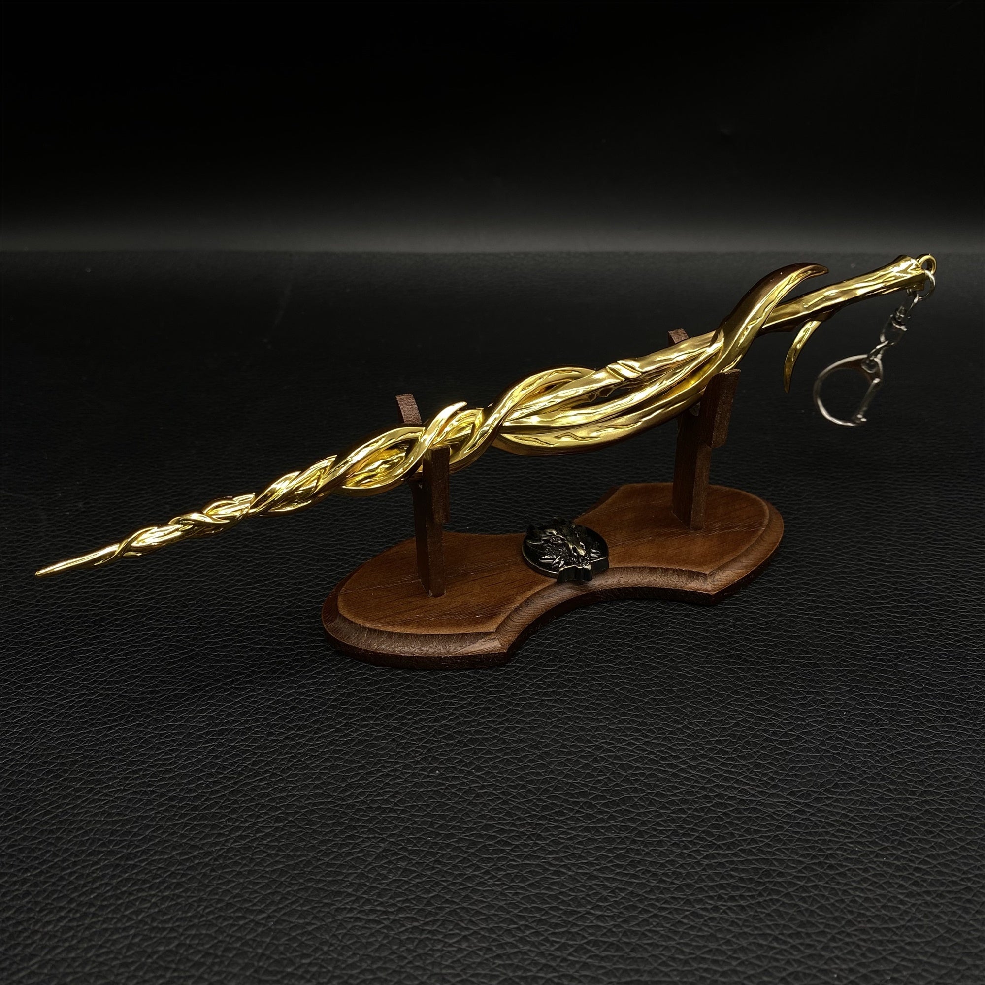 Metal ER Swords Metal Weapons Mini Replica 32 Options Greatsword of Damnation & Oak Wood Stand - Tophatter Daily Deals