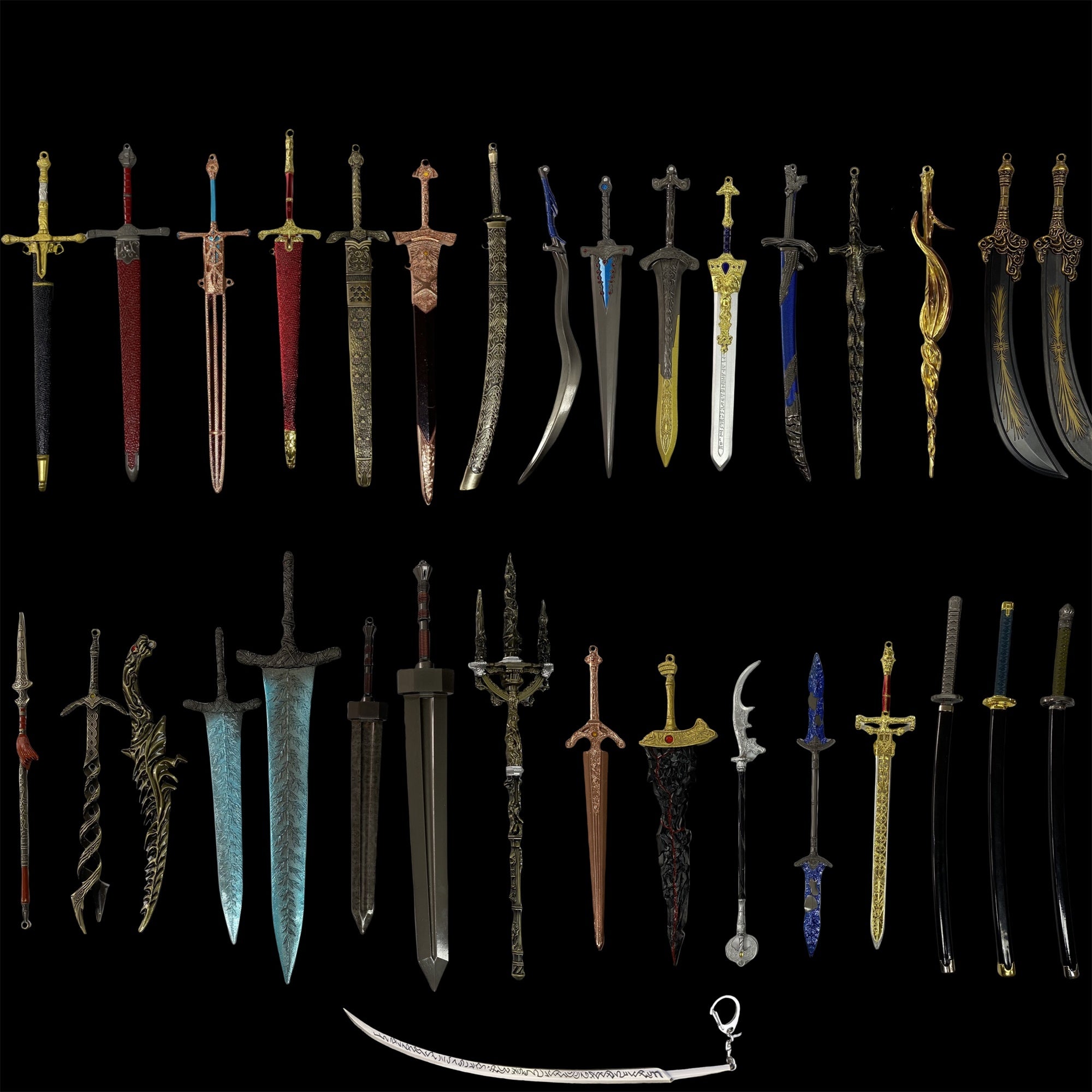 Metal ER Swords Metal Weapons Mini Replica 32 Options - Tophatter Daily Deals