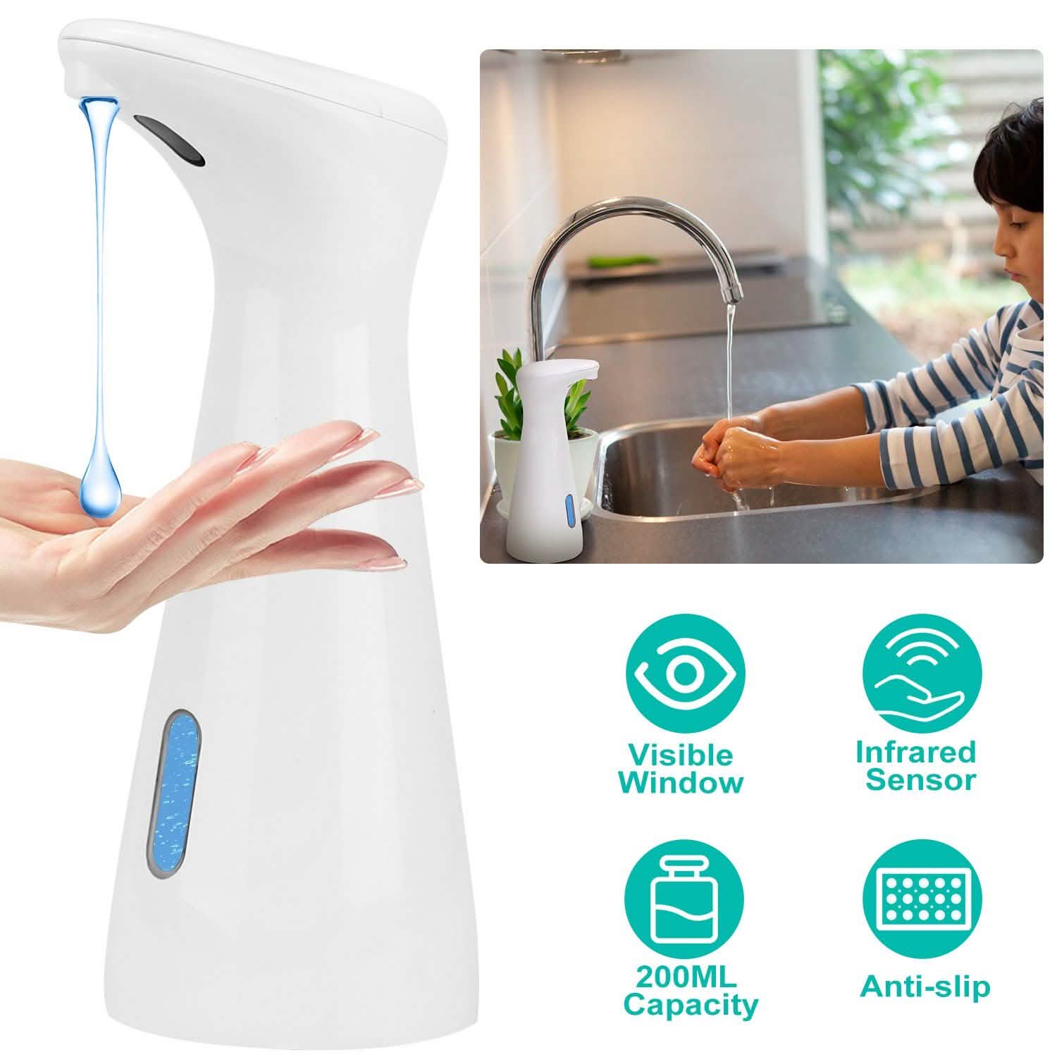 Electric Automatic Soap Dispenser Bath - Tophatter Daily Deals