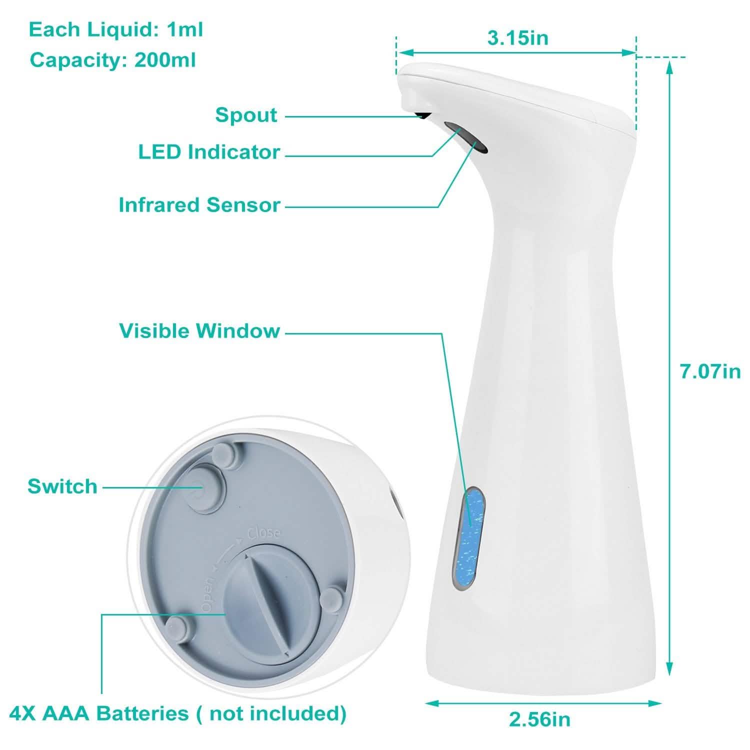 Electric Automatic Soap Dispenser Bath - Tophatter Daily Deals