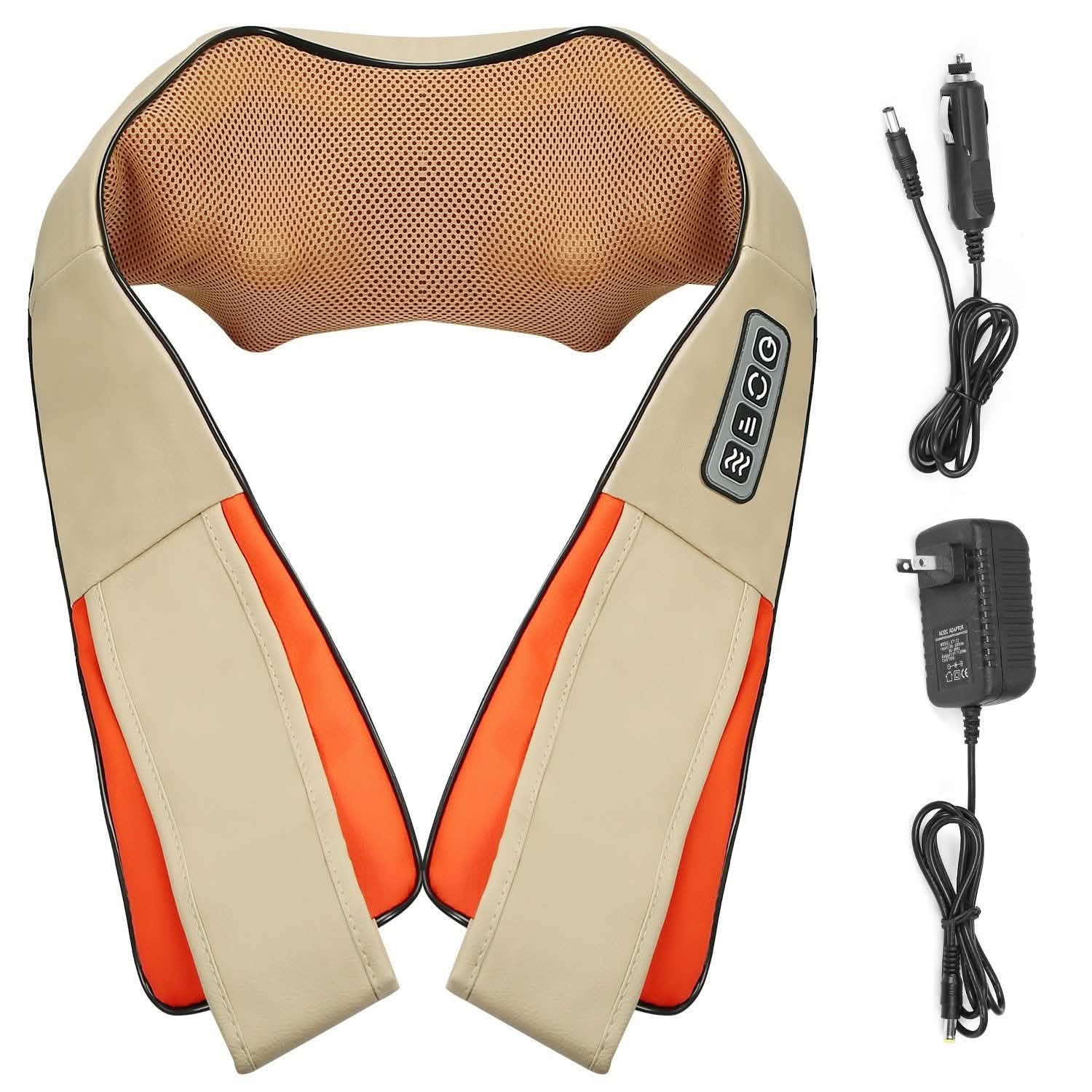 Electric Back Massage Cape with Heat Deep Tissue 3D Kneading Massage Health & Wellness - Tophatter Daily Deals