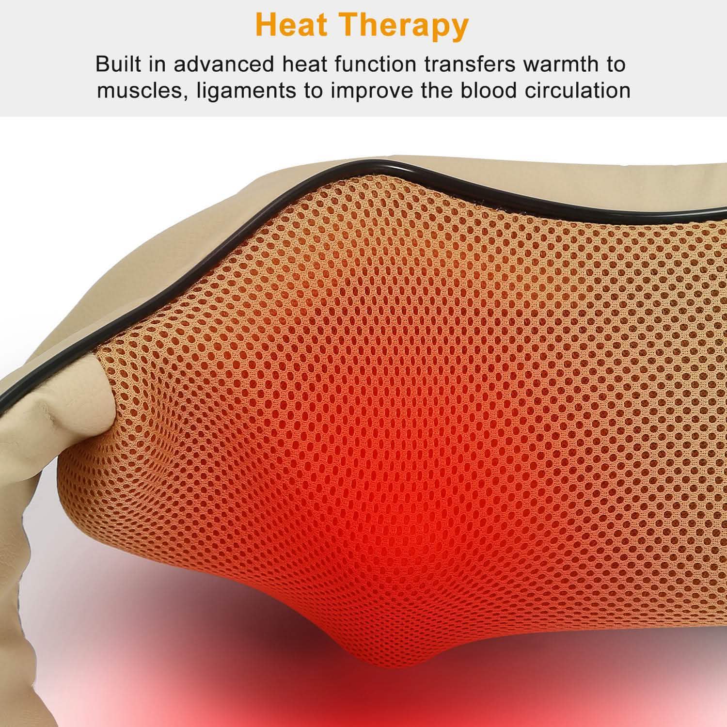 Electric Back Massage Cape with Heat Deep Tissue 3D Kneading Massage Health & Wellness - Tophatter Daily Deals