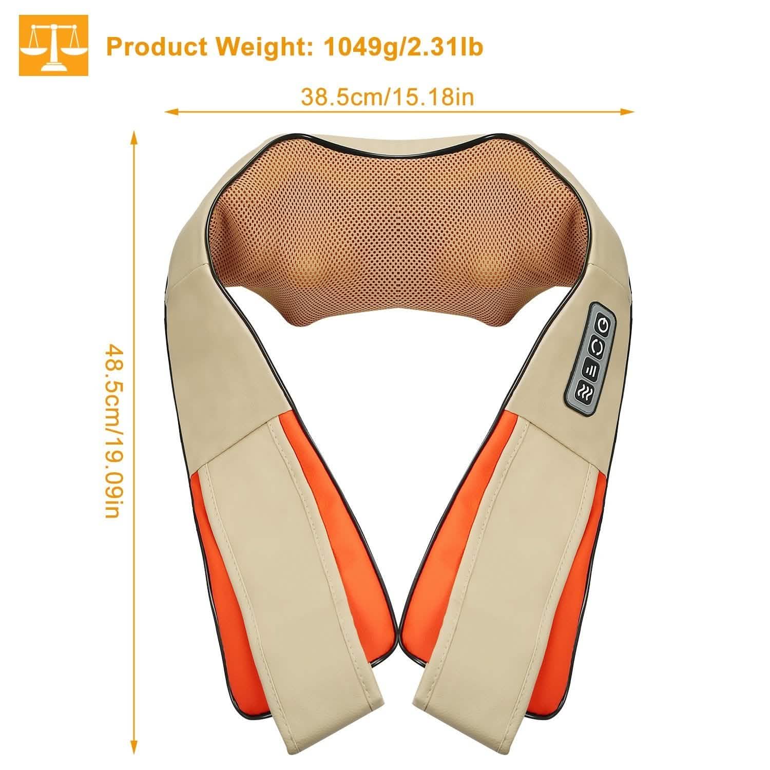 Electric Back Massage Cape with Heat Deep Tissue 3D Kneading Massage Health & Wellness - Tophatter Daily Deals