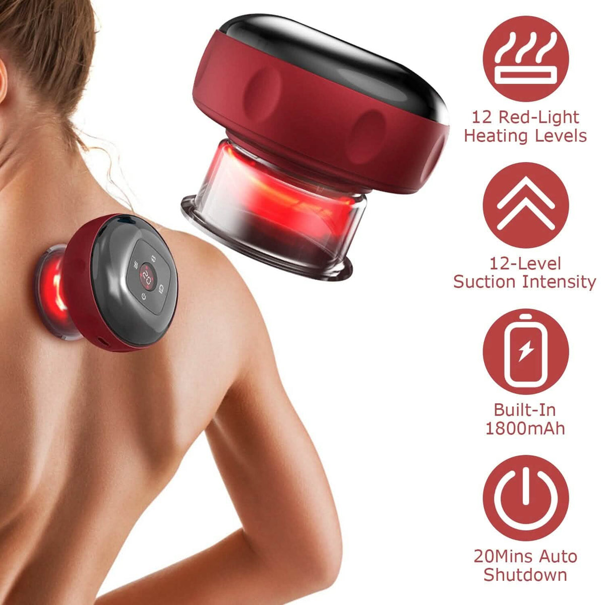 Electric Back Scraping Machine Vacuum Therapy Cupping Device Health & Wellness - Tophatter Daily Deals