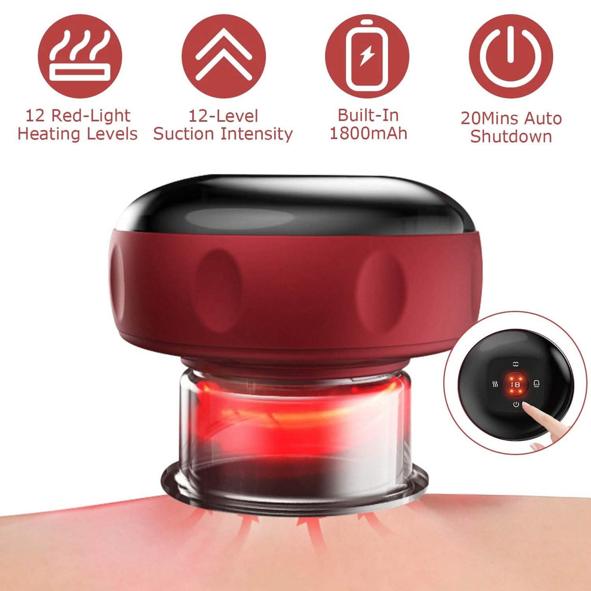 Electric Back Scraping Machine Vacuum Therapy Cupping Device Health & Wellness - Tophatter Daily Deals