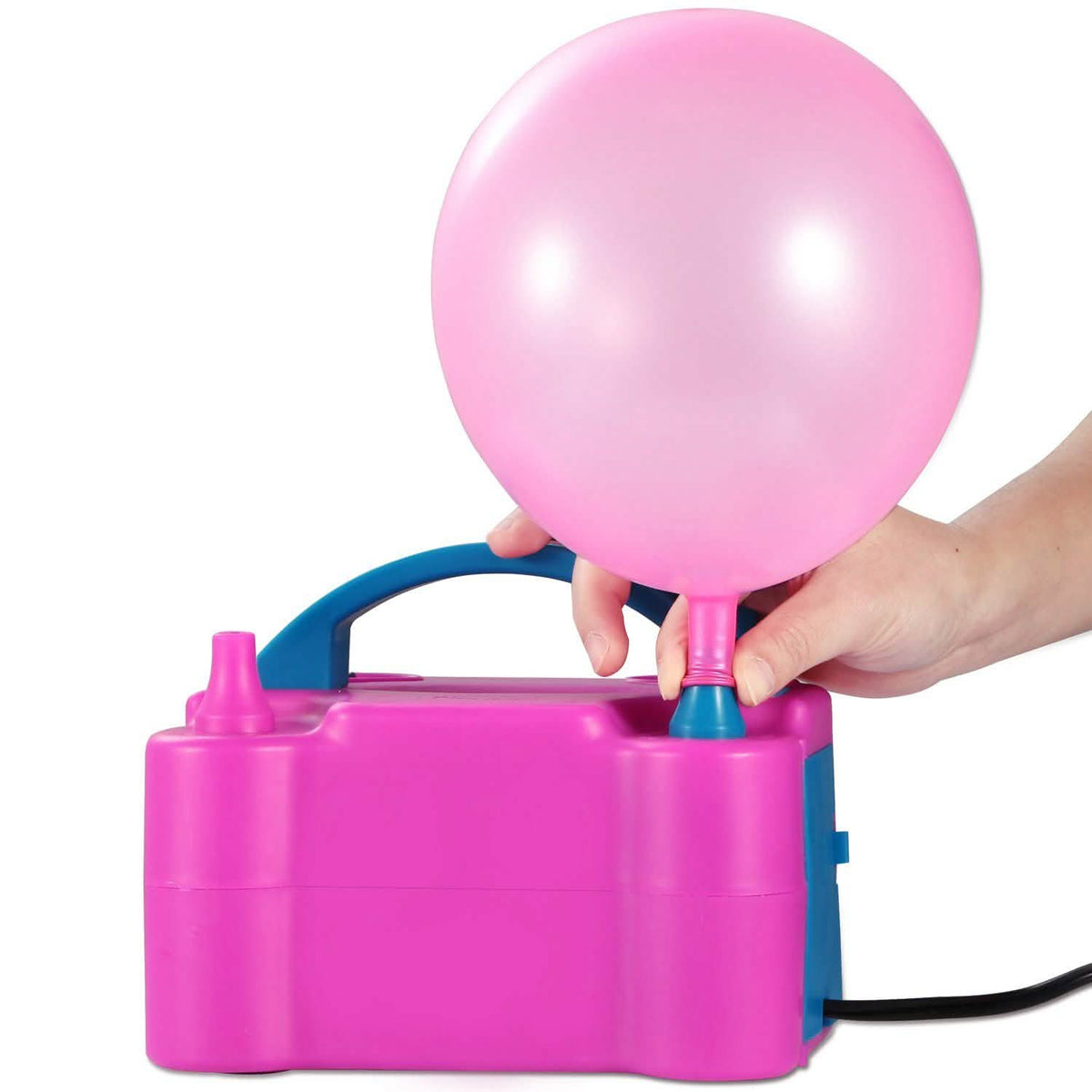 Electric Balloon Pump 600W Balloon Blower Inflator Dual Nozzle Everything Else - Tophatter Daily Deals