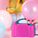 Electric Balloon Pump 600W Balloon Blower Inflator Dual Nozzle Everything Else - Tophatter Daily Deals