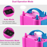 Electric Balloon Pump 600W Balloon Blower Inflator Dual Nozzle Everything Else - Tophatter Daily Deals