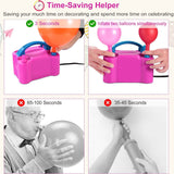 Electric Balloon Pump 600W Balloon Blower Inflator Dual Nozzle Everything Else - Tophatter Daily Deals