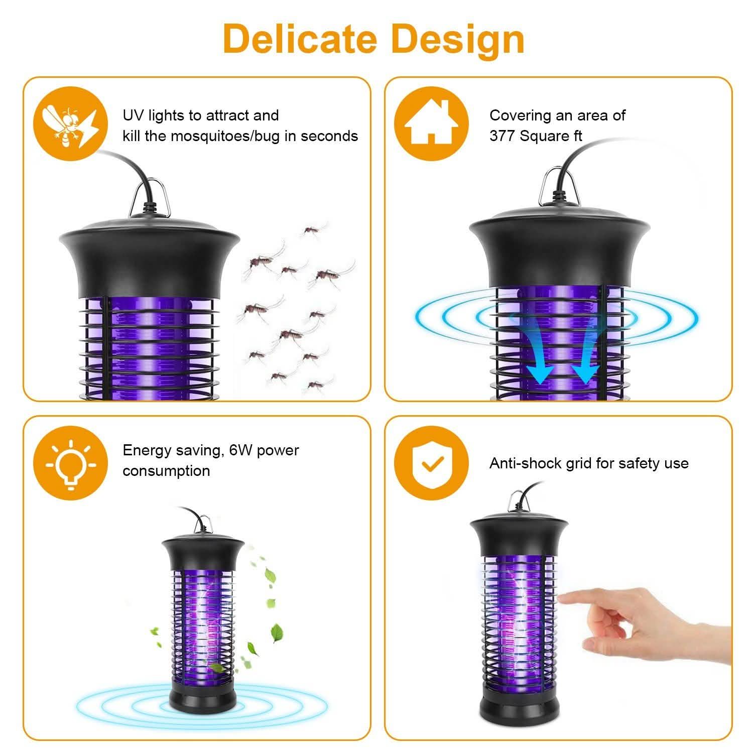 Electric Bug Zapper Mosquito Killer Pest Control - Tophatter Daily Deals