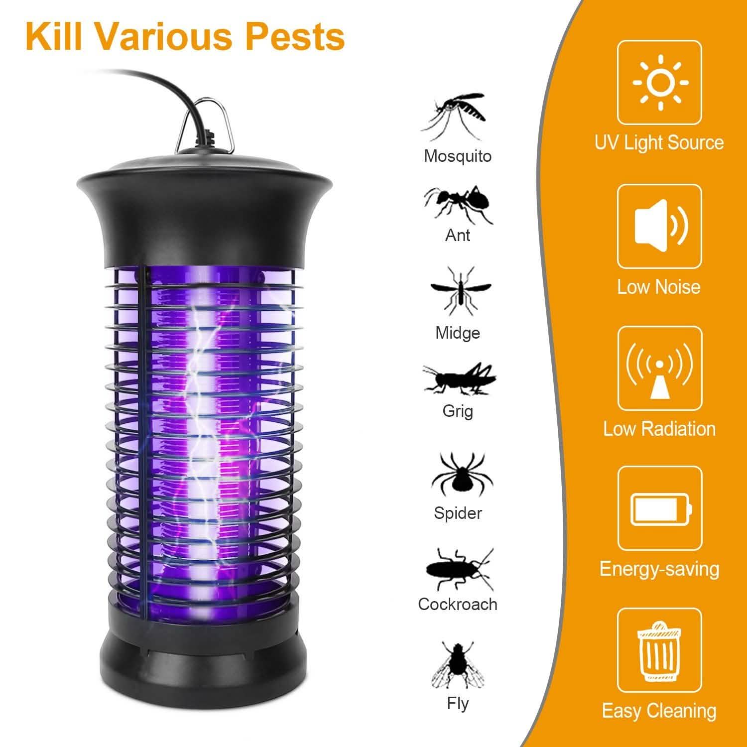 Electric Bug Zapper Mosquito Killer Pest Control - Tophatter Daily Deals
