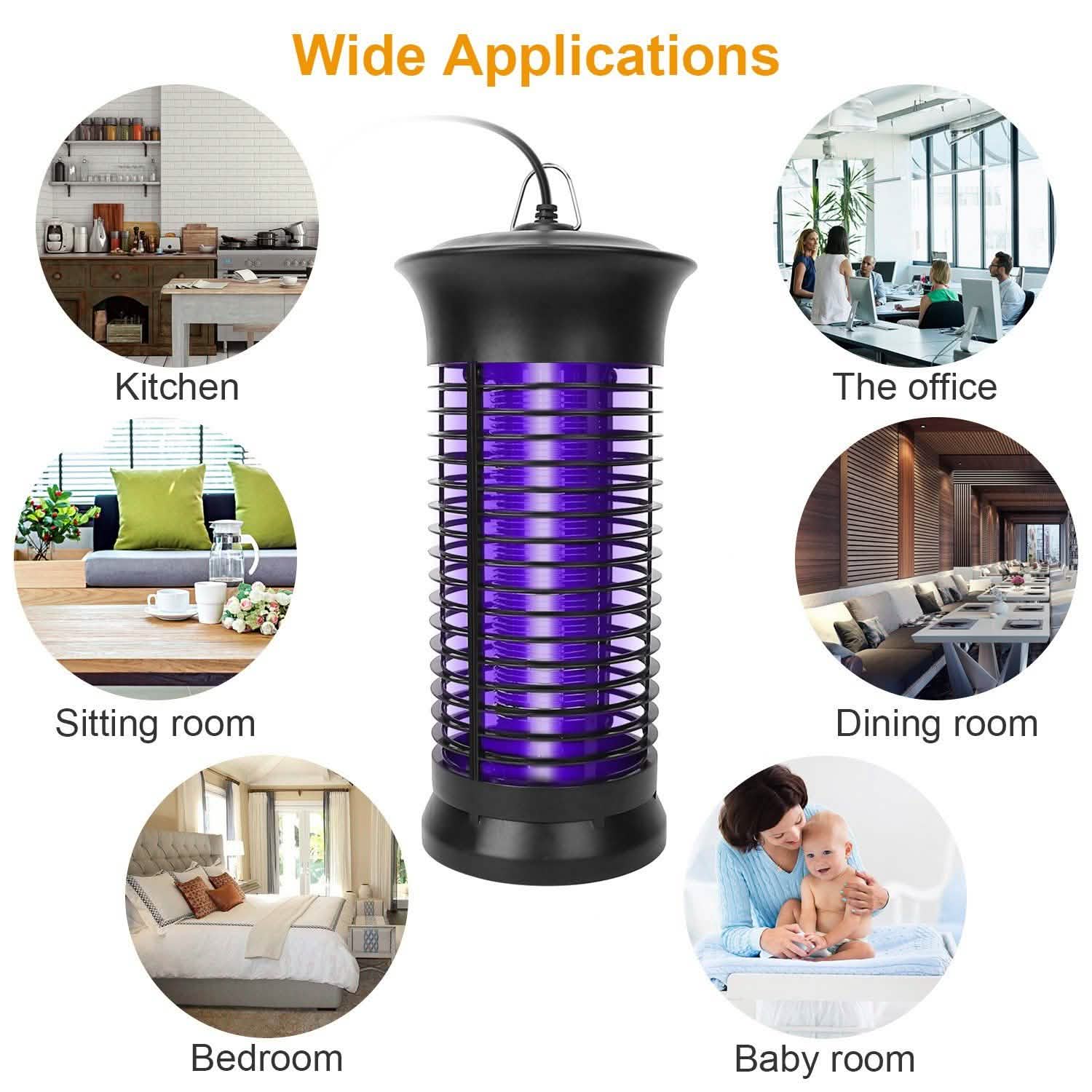 Electric Bug Zapper Mosquito Killer Pest Control - Tophatter Daily Deals