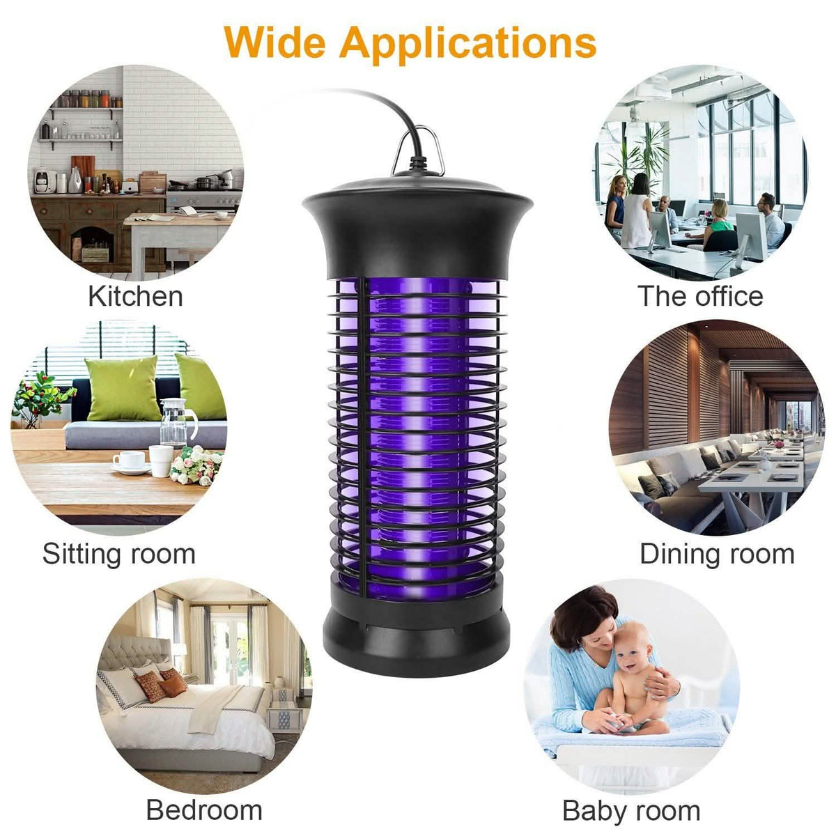 Electric Bug Zapper Mosquito Killer Pest Control - Tophatter Daily Deals