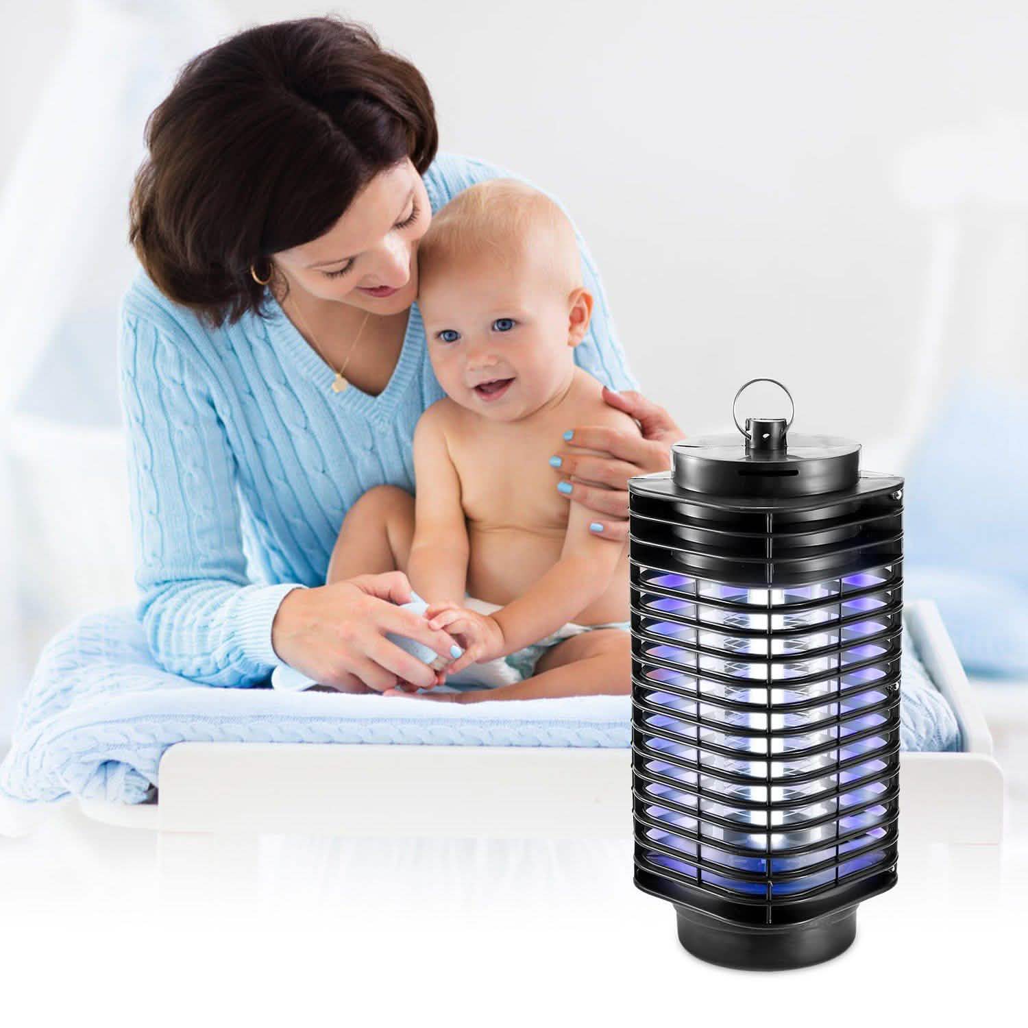 Electric Bug Zapper UV Light Flying Zapper Insect Killer Lamp Pest Control - Tophatter Daily Deals