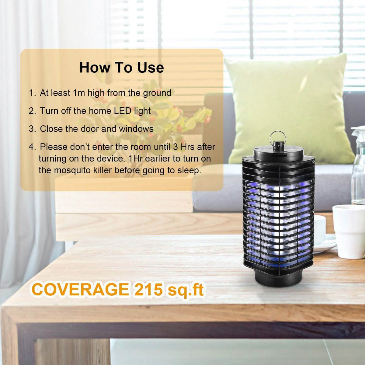 Electric Bug Zapper UV Light Flying Zapper Insect Killer Lamp Pest Control - Tophatter Daily Deals