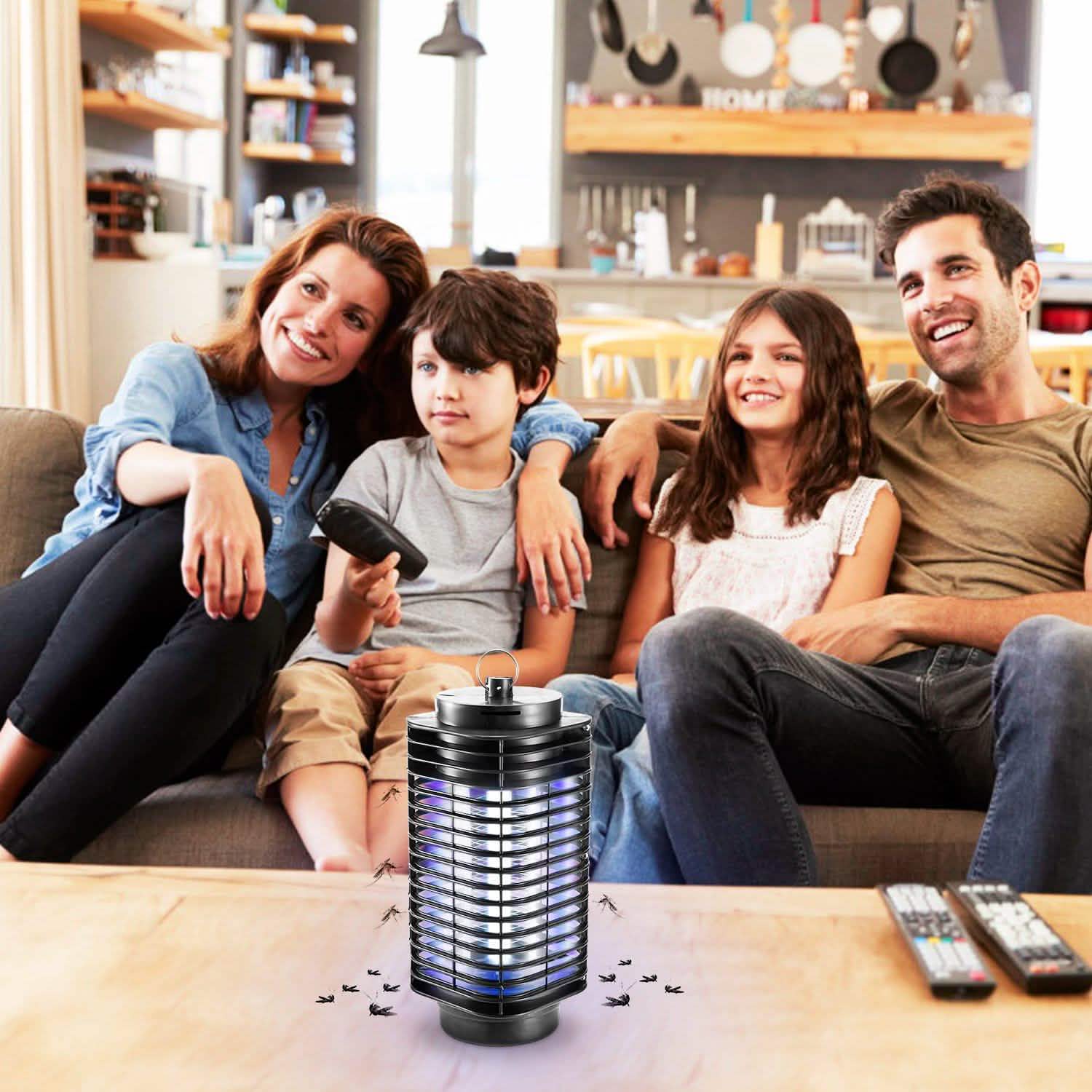 Electric Bug Zapper UV Light Flying Zapper Insect Killer Lamp Pest Control - Tophatter Daily Deals