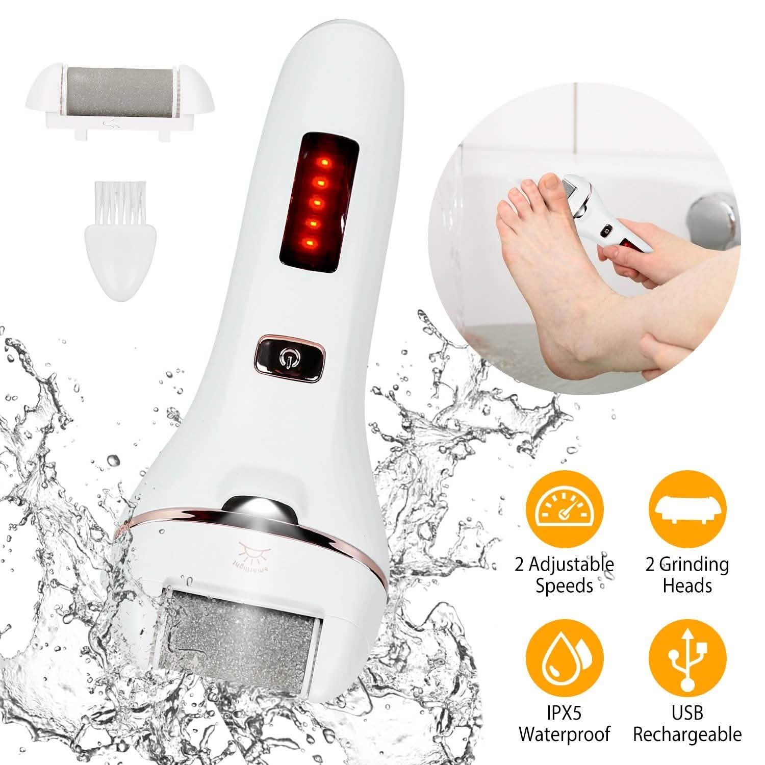 Electric Callus Remover USB Rechargeable Foot Scrubber Beauty & Personal Care - Tophatter Daily Deals