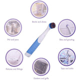 Electric Cleaning Brush with Household All Purpose 4 Brush Heads Household Appliances - Tophatter Daily Deals