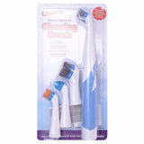 Electric Cleaning Brush with Household All Purpose 4 Brush Heads Household Appliances - Tophatter Daily Deals