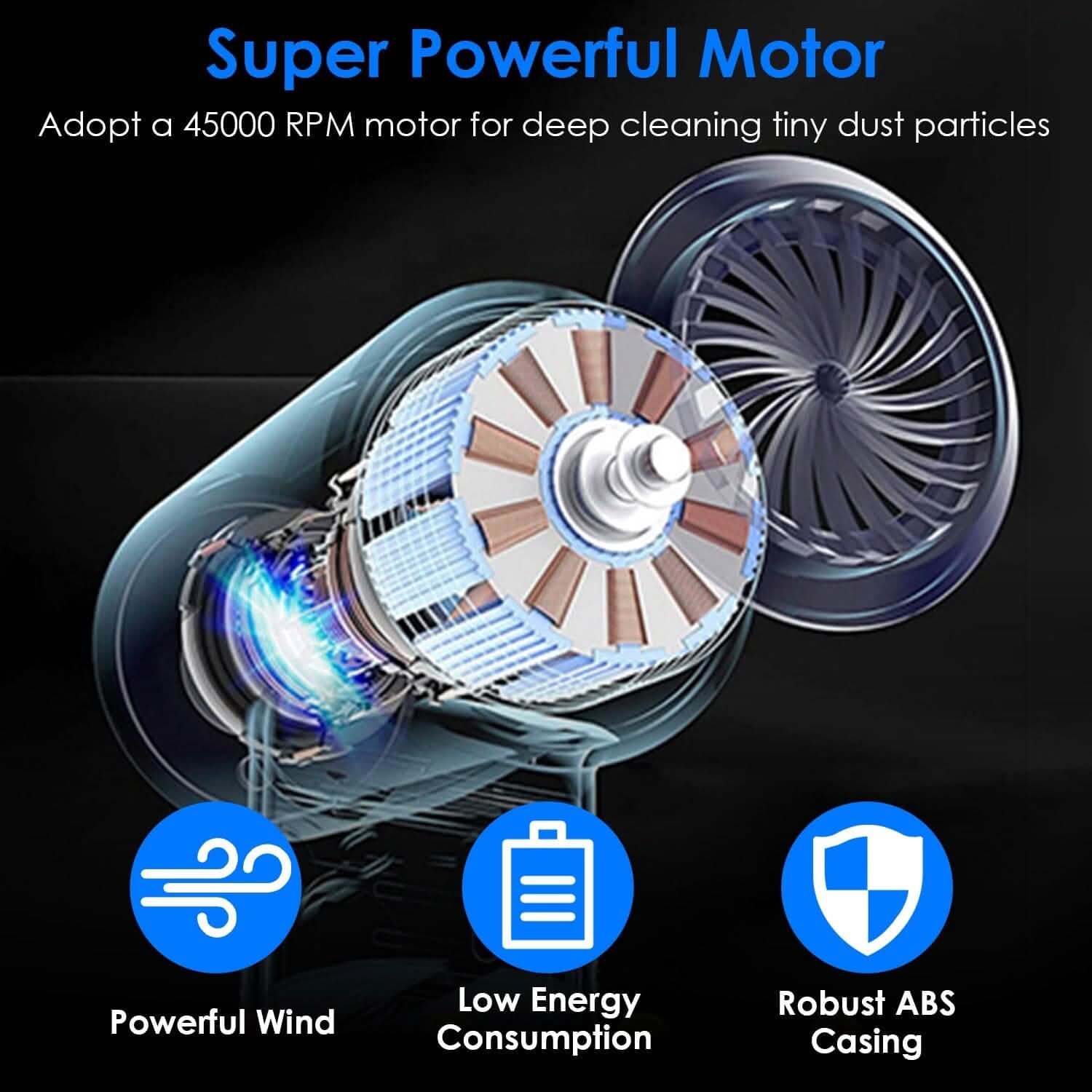 Electric Cordless Air Duster Blower Compressed Air Duster Household Appliances - Tophatter Daily Deals